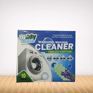 daddyclean washing machine cleaner tablet deep clean for top and front load washing machine long lasting lavender fragrance to deodorizes - 10 tablets pack of 1