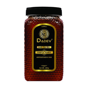 dadev honey nmr tested 100 pure unprocessed organic raw forest -glass jar 500 g