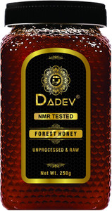 dadev honey nmr tested 100 pure unprocessed organic raw forest -glass jar 250 g