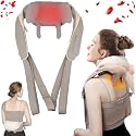 DADLM® Neckk and Back Massagerr, Neckk Massager with Heating, Body Massager for Body Aches and Pains Relief, Electric Wearable 5D Cervical Neck Massage Machine for Deep Tissue Neck, Back, Shoulders, Waist and Legs*** (White)