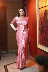daeneyrys unstitched satin blouse material printed