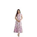 Daevish New Rayon Floral Printed Sleeveless Fit