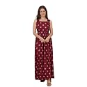 Daevish Women39s Rayon Fit and Flare Maxi