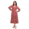 Daevish Women39s Rayon Fit and Flare Midi