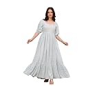 Daevish Women39s Rayon Fit and Flare Midi