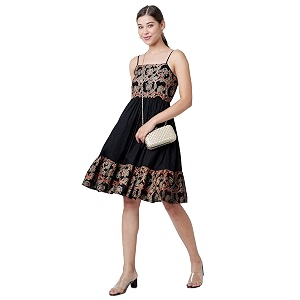 Daevish Womens Skater Knee Length Dress