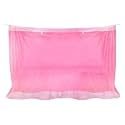 Fine Mesh Rectangular Mosquito Net Insect Protection Repellent for Single Bed/Double Bed Perfect for Indoors and Outdoors - Pink