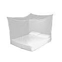 Ivory Rectangular Fine Mesh Single Bed/Double Bed Mosquito Net for Insect Protection Repellent, Perfect for Indoors and Outdoors (3x6.5)