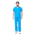 Dagacci Medical Uniform® Men's V-Neck Cargo Scrubs