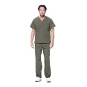 Dagacci Medical Uniform® Men's V-Neck Cargo Scrubs