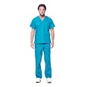 Dagacci Medical Uniform® Men's V-Neck Cargo Scrubs