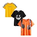 Dagcros Boy's Full Sleeve Printed Cotton Hooded T-Shirts, Combo-BD5+BD6