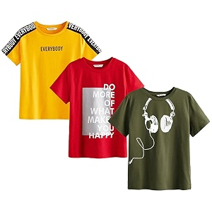 Dagcros Boys Half Sleeve Round Neck Cotton