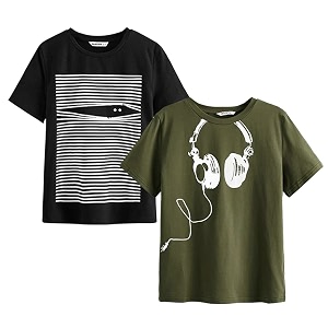 Dagcros Boys Half Sleeve Round Neck Cotton