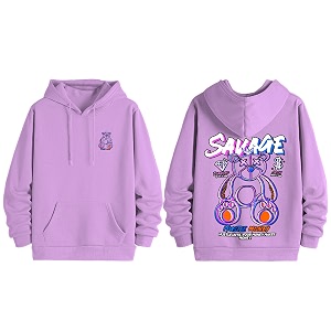 Dagcros Hoodies Printed Fleece Lined Sweatshirts Casual