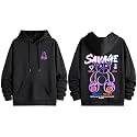 Dagcros Hoodies Printed Fleece Lined Sweatshirts Casual