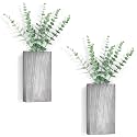 Dahey 2 PCS Wall Planter Vase with Fake Plants for Farmhouse Wall Art Decor
