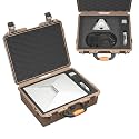 DAIERTEK Starlink Mini Carrying Case with Precision Cut Foam, Waterproof Portable Starlink Mini Hard Case, Khaki, for Travel, Camp, Rv