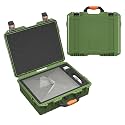 DAIERTEK Starlink Mini Hard Carrying Case, Starlink Mini Travel Bag for Accessories Kit, Green IP67 Waterproof Case with TSA Combination Lockable and Charging Port