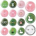 Daifunli Camping Bachelor Party Merit Badges, Camp Themed Pins with Titles for Bachelorette Party Favor Last Trail Before The Veil Gifts Camping Bridal Showers Accessories