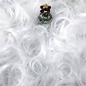 Daifunli White Angel Hair 100 Grams Spun Glass Fake Doll Hair for Christmas Decor Fluffy Artificial Snow House for Christmas Tree Home Table DIY Gift Decoration