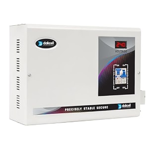 daikcell 5 kva 130v-300v heavy duty mainline voltage stabilizer for single phase home - 4000w 20a with 1 4 year warranty - dsr025