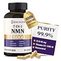 DAIKEN NMN Supplement 15000 Complex with CoQ10, D3 & Resveratrol, 90 Caps