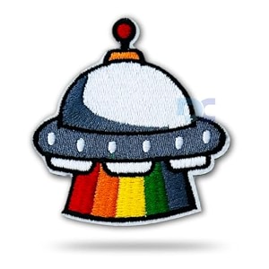 embroidered patch iron-on patch diy clothes sticker trim embellishments applique astro spaceship