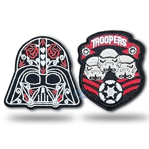daily crafts 2 pcs themed embroidered patch iron-on patch diy clothes sticker trim embellishments applique super badge
