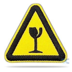embroidered patch iron-on patch diy clothes sticker trim embellishments applique fragile glass sign