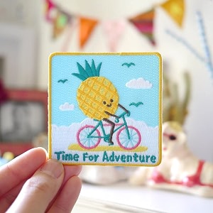 embroidered patch iron-on patch diy clothes sticker trim embellishments applique time for adventure