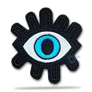embroidered patch iron-on patch diy clothes sticker trim embellishments applique evil eye