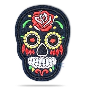 embroidered patch iron-on patch diy clothes sticker trim embellishments applique skull tattoo