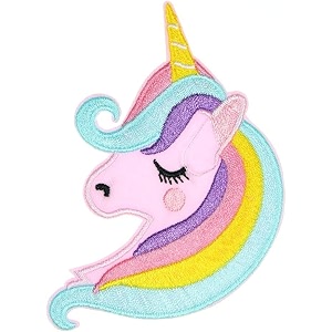 embroidered patch iron-on patch diy clothes sticker trim embellishments applique unicorn