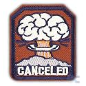 Embroidered Patch, Iron-on Patch DIY Clothes Sticker Trim Embellishments Applique (Volcano Cancelled)