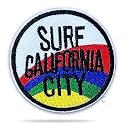Daily Crafts Embroidered Patch, Iron-on Patch DIY Clothes Sticker Trim Embellishments Applique (Surf California City)