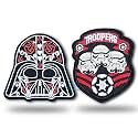 Daily Crafts 2 pcs Themed Embroidered Patch, Iron-on Patch DIY Clothes Sticker Trim Embellishments Applique (Super Badge)