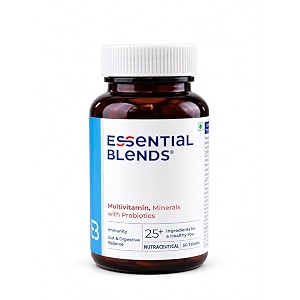daily multivitamin with probiotics 50 tablets  for men and women  vitamin abcdek biotin zinc magnesium iron amp calcium