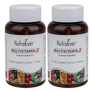 daily multivitamin tablets for adults  complete vitamin amp mineral formula for immunity energy amp wellness  supports skin hair eyes amp nail health  60 tablets pack of-2