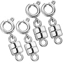 Dailyacc Magnetic Necklace Clasps and Closures - Safety 14 K Gold and Silver Jewelry Converters for Bracelets Chain Extender