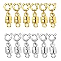 Dailyacc Magnetic Necklace Clasps and Closures - Safety 14 K Gold and Silver Jewelry Converters for Bracelets Chain Extender