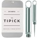 DAILYCARRYCO. TiPick Titanium Toothpick - Portable Metal &amp; Reusable EDC Travel Toothpick - Compact &amp; Convenient - Carry On-The-Go - Titanium Construction, Sea Foam Green