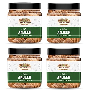 dailyherbs premium afghani anjeer - 250g jar4 1kg  dried figs  natural rich in iron fibre amp vitamins figafghanistan anjir dry fruit jar pack