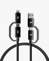 DailyObjects 4-in-1 Cable 1.5 m KVLR-CORE-4IN1-CHRGNG-CABLE-100W Compatible