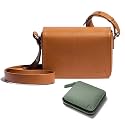 DailyObjects Box Shoulder Sling Crossbody Bag for Women | Solid Stylish Vegan Leather Purse For Girls | Durable Detachable & Adjustable Strap | Full Size Envelope Flap With Magnetic Closure