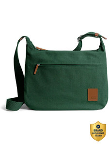 dailyobjects green sling bag forest green march crossbody bag large