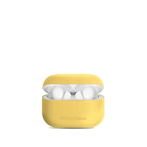 dailyobjects soft silicone skin case cover for airpods pro  highly protective - support wireless charging - shock-absorbing color - yellow