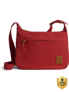 dailyobjects red sling bag crimson red march crossbody bag large