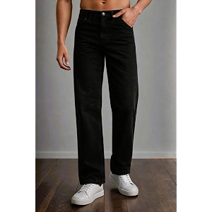 DAIME Loose Fit Mid Rise Black Men