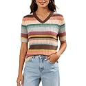 DAIMIDY Women39s Short Sleeve Sweater V Neck